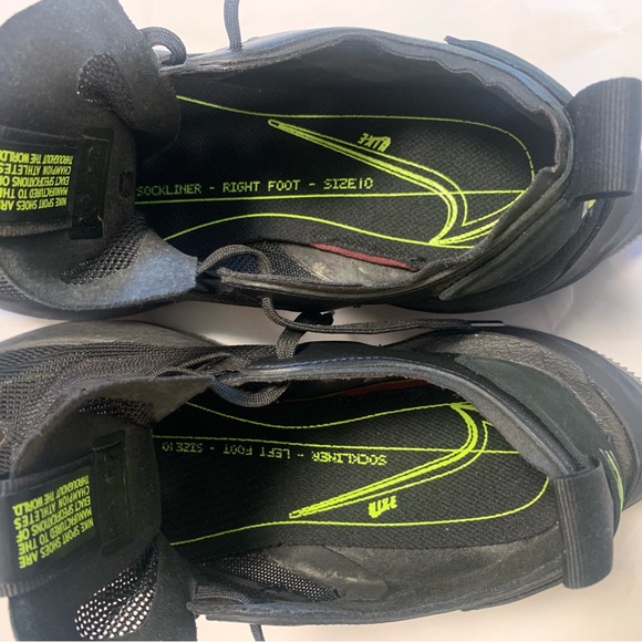 Womens Nike Zoom Double Stacked Volt Black Sneakers - Picture 14 of 15